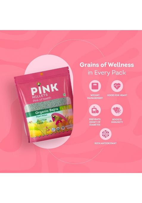 Pink Millets Certified Organic Whole Bajra