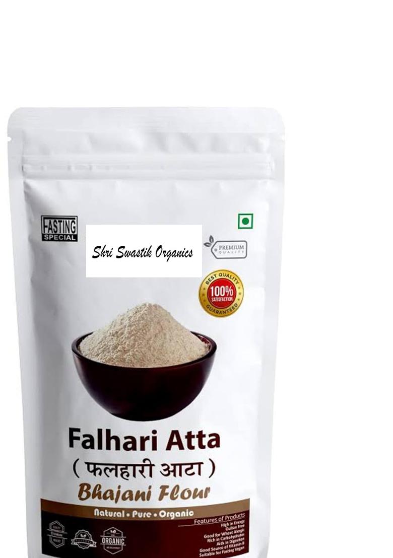 Shri Swastik Organics Farali Atta (Vrat Ka Atta) | Fasting Flour | Gluten Free | High Dietary Fibre For Easy Digestion | Ideal For Upwas | Fariyali Atta | Pack Of 1 Kg