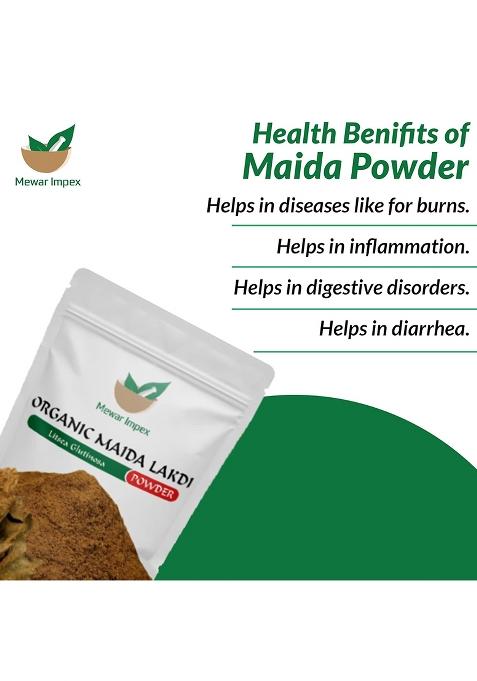 Mewar Impex Organic Meda Lakdi Powder 200 Gm -Maida Lakdi Powder