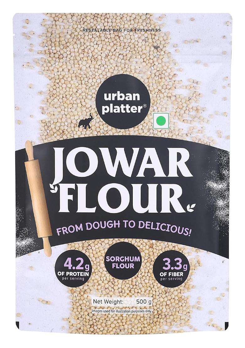 Urban Platter Jowar Flour, 500G (Sorghum Flour | Ancient Supergrain | Rich In Fibre, Iron & Protein)