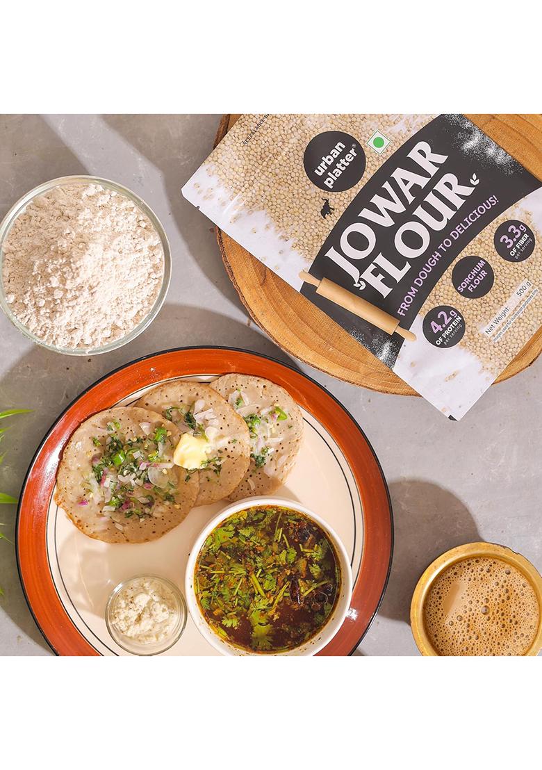 Urban Platter Jowar Flour, 500G (Sorghum Flour | Ancient Supergrain | Rich In Fibre, Iron & Protein)