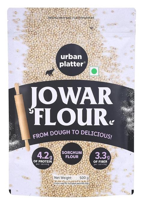 Urban Platter Jowar Flour, 500G (Sorghum Flour | Ancient Supergrain | Rich In Fibre, Iron & Protein)