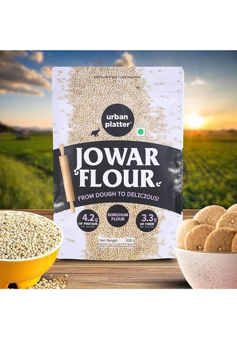 Urban Platter Jowar Flour, 500G (Sorghum Flour | Ancient Supergrain | Rich In Fibre, Iron & Protein)