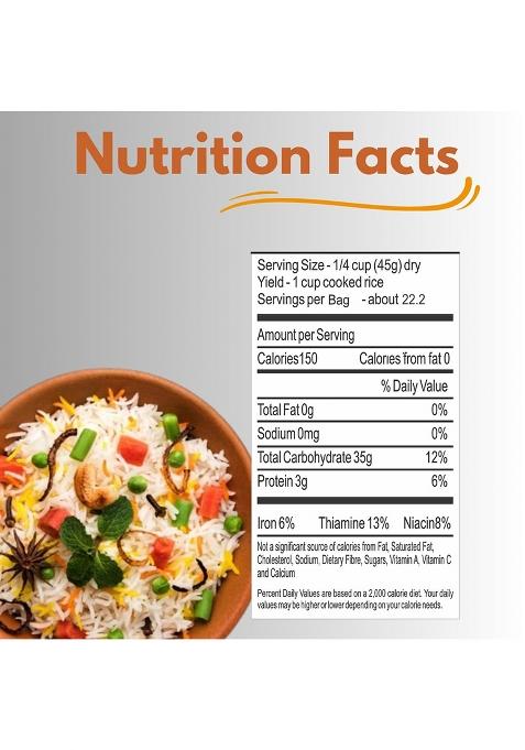 India Salaam Brown Basmati Rice – 1Kg Pack | Whole Grain, High-Fiber & Naturally Aromatic | Healthy Long Grain Rice For Diabetic & Daily Cooking Needs