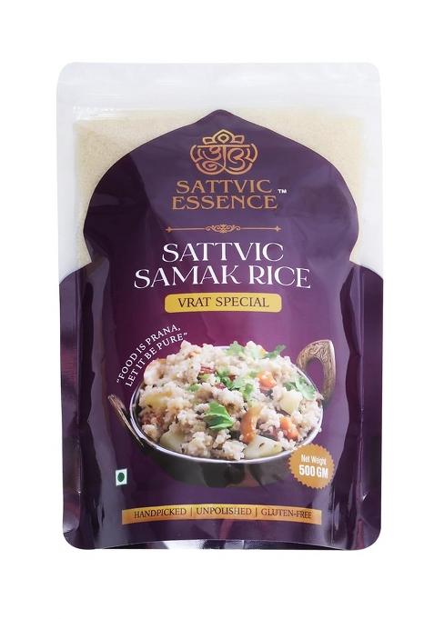 Sattvic Essence Samak Rice 500G | Vrat Special | Handpicked, Unpolished, Gluten-Free, Natural Barnyard Millet Rice For Fasting & Everyday Cooking