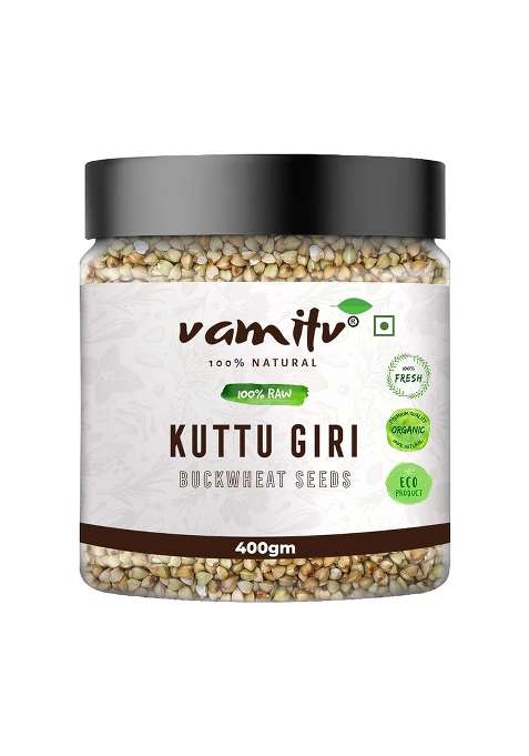 Vamitv Whole Buckwheat Seeds (Kuttu Giri) 400Gm | 100% Natural