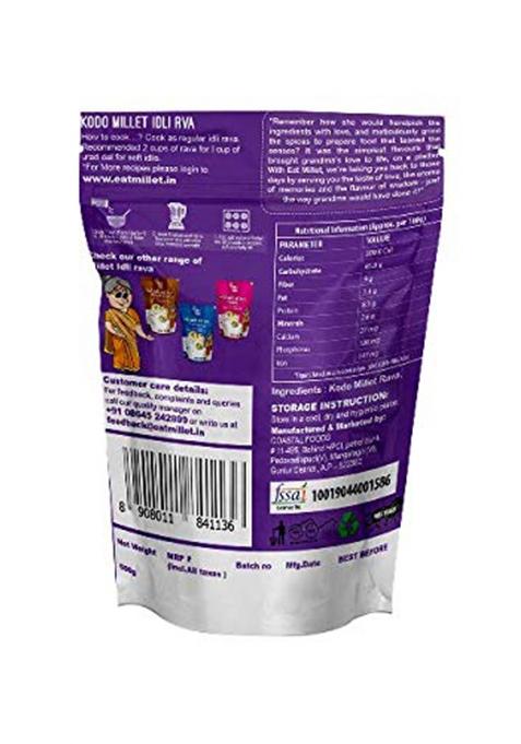 Eat Millet Kodo Millet Idli Rava 500G (Pk Of 2)