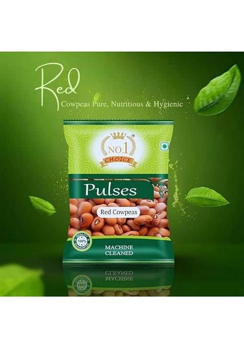 No.1 Choice Red Cowpeas (Lobia) 500Gm | 100% Natural Pulses | High Protein, Fiber-Rich, Diabetic-Friendly Superfood | Ideal For Curries, Chana Masala & Salads