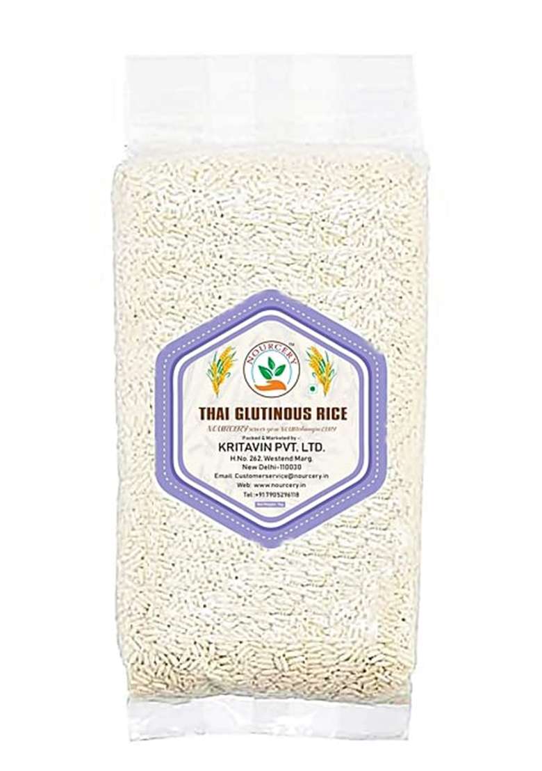 Nourcery Thai Glutinous Rice, 1 Kg (Waxy Sticky Rice) - Indya