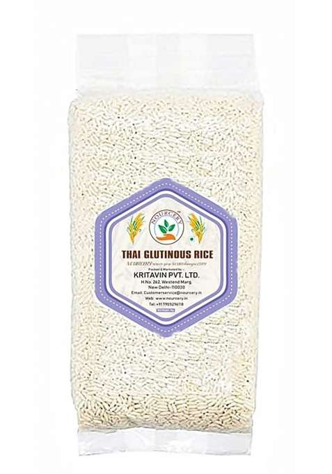 Nourcery Thai Glutinous Rice, 1 Kg (Waxy Sticky Rice)