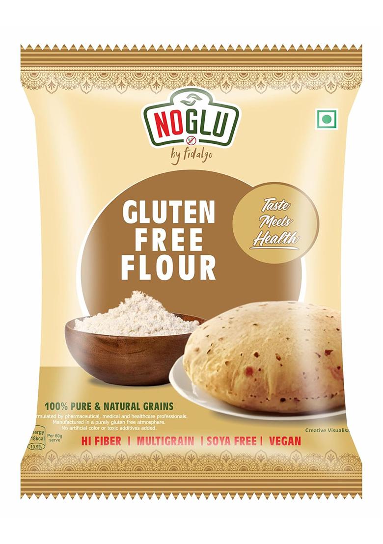Noglu By Fidalgo'S Gluten Free Flour | Multigrain | 100% Certified Gluten Free | Soya Free | Lactose Free | 1 Kg Pack |