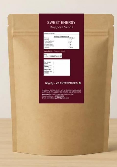 Sweet Energy Whole Amaranth (Rajgira) Seeds – Gluten-Free Superfood | High In Fibre & Protein | Ancient Grain For Healthy Cooking & Baking-1Kg