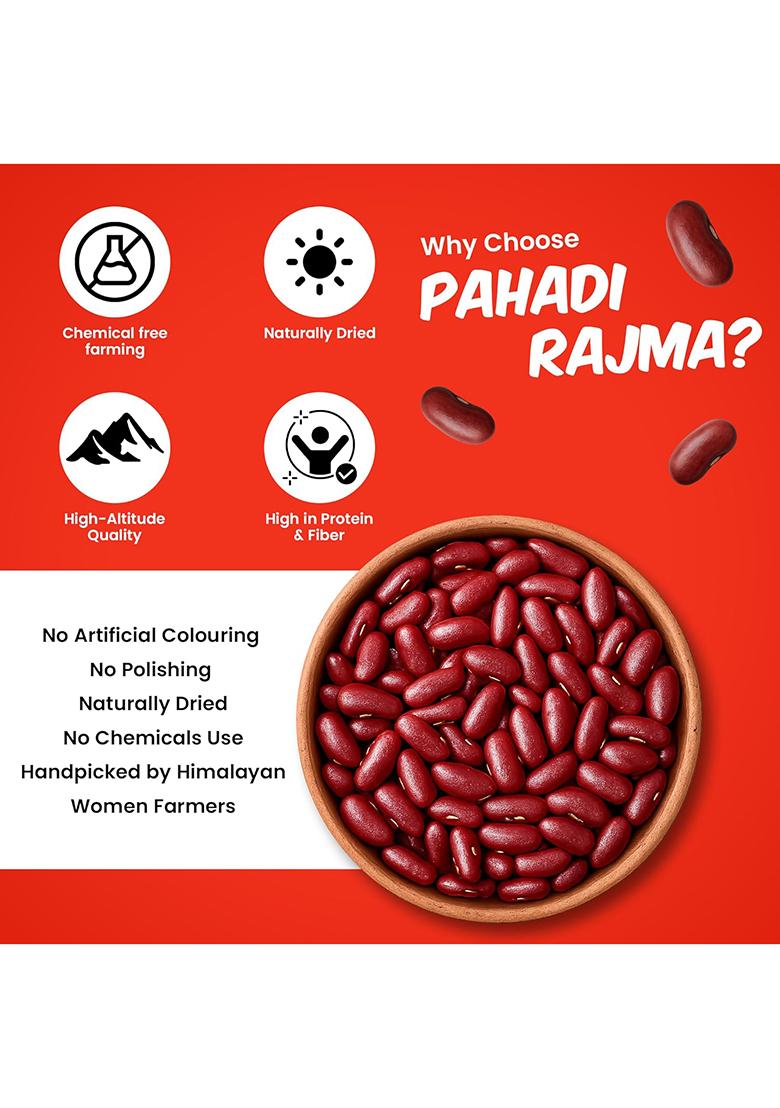 Namakwali Himalayan Munsiyari Rajma, White Kidney Beans From Uttarakhand, Unpolished, Quick Boiling And Creamy Texture, High Protein And Fibre, Gi-Tagged, Natural And Chemical-Free, 400G | Sharktank India