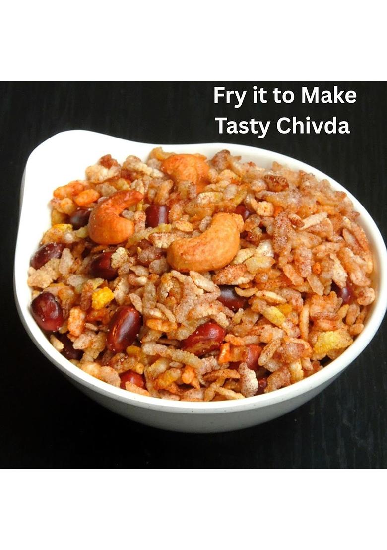 Native Forever Red Poha Thick 1Kg (2X500G) | Rajmudi Red Rice Poha, Avalakki, Flattened Rice, Red Aval, Chivda, Chira, Chiura, Atukulu Or Brown Rice Poha | Natural, Diabetic-Friendly & High-Fibre