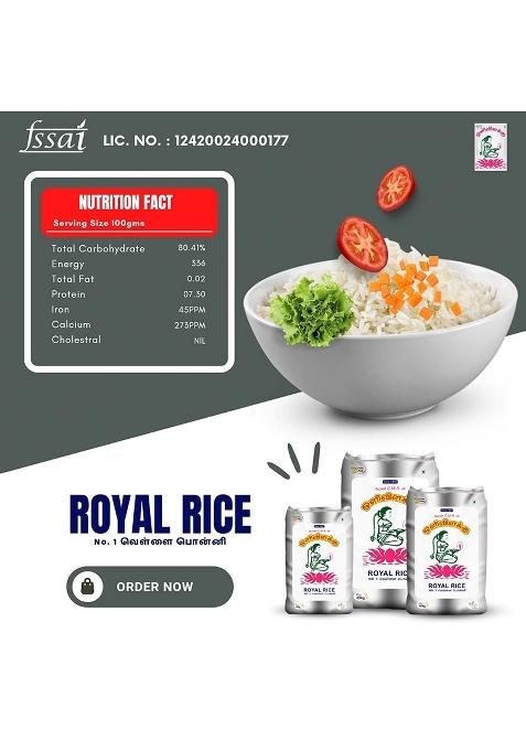 Olivilakku White Ponni Raw Rice 5 Kg | Vellai Ponni Arisi | Pacharisi | Non Boiled Normal Daily Akki | South Indian Chawal Natural Aromatic High In Fiber | Chavaal Ari Akki Biyyam Tandula
