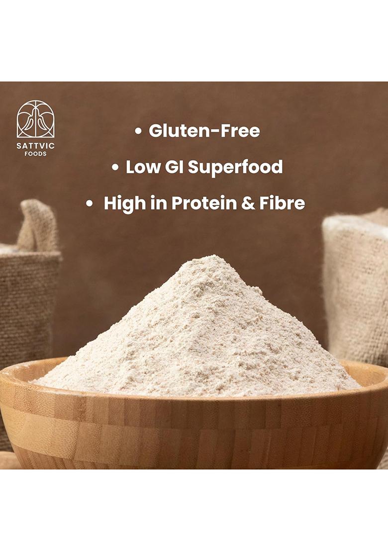 Sattvic Foods Oat Flour/Atta (1.5 Kg) | Stone Ground From Whole Grain Oats, Gluten-Free, Low Gi Superfood, High In Protein & Fibre | Use In Baking, Rotis, Chilla And Flour Blends