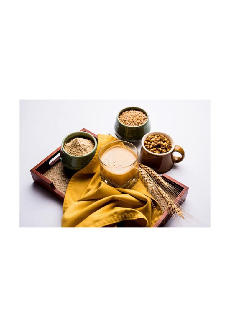 Shiva'S Jau Chana Mix Sattu Pack Of 400G | Roasted Barley & Chana Blend | Natural Summer Drink, High Fiber & Protein | Ayurvedic Cooling Superfood | Healthy Digestive | Sattu Atta