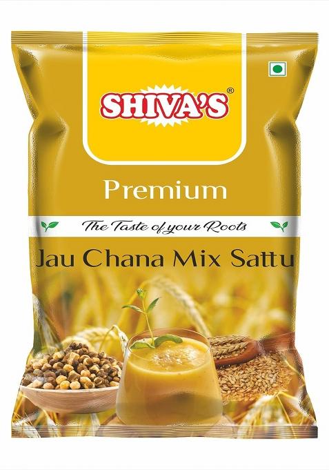 Shiva'S Jau Chana Mix Sattu Pack Of 400G | Roasted Barley & Chana Blend | Natural Summer Drink, High Fiber & Protein | Ayurvedic Cooling Superfood | Healthy Digestive | Sattu Atta