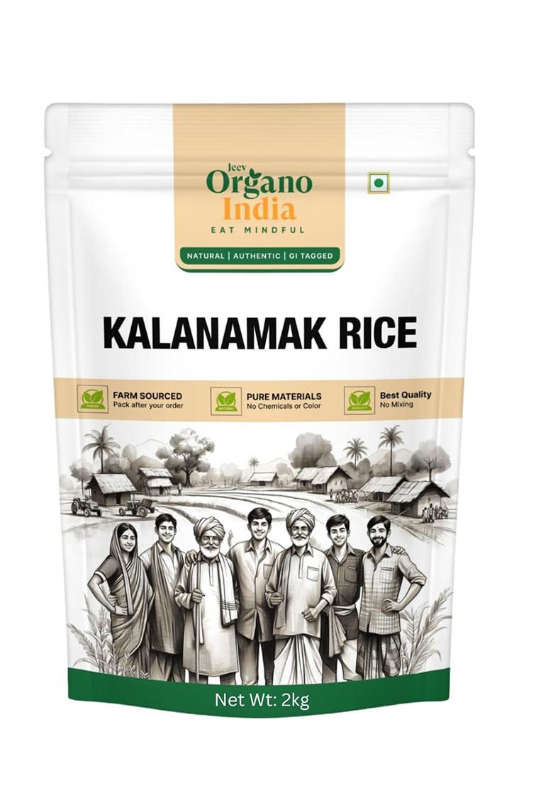 Gorakhpur Low Glycemic Kalanamak Rice-2Kg Original| Aromatic Traditional Variety | Rich In Zn, Iron & Mg | Diabetic Friendly