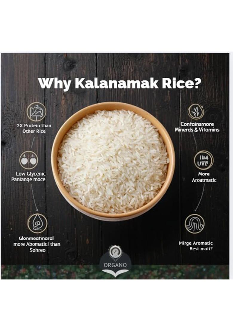 Gorakhpur Low Glycemic Kalanamak Rice-2Kg Original| Aromatic Traditional Variety | Rich In Zn, Iron & Mg | Diabetic Friendly