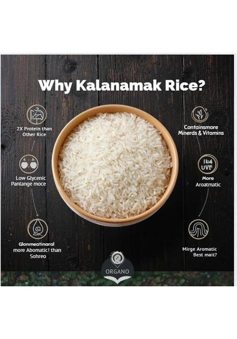 Gorakhpur Low Glycemic Kalanamak Rice-2Kg Original| Aromatic Traditional Variety | Rich In Zn, Iron & Mg | Diabetic Friendly