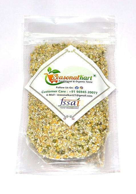 Seasonalkart Organic Multigrain Dalia | Multigrain Daliya | Pure Mix Multigrain Dalia | Healthy Grains | Healthy And Tasty Breakfast| Cereal For Breakfast | Diet Food For Weight Loss |