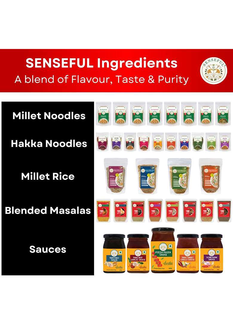 Senseful Ragi Millet Rice Pack Of 2 - Goodness Of Millets, Pre-Cooked (Steamed & Baked), Cooks In 2-3 Mins, High Protein, Millets Are Rich In Fibre & Low In Calories And Sugar- 250 Gm Each - Indya