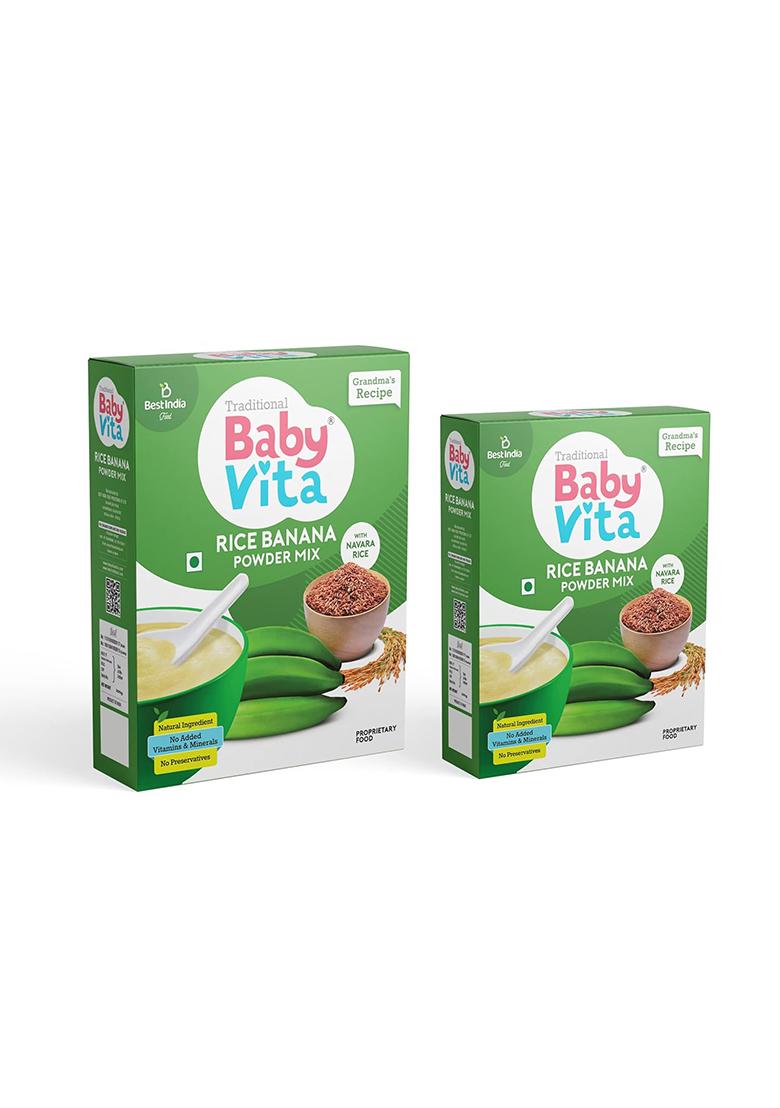 Arbanox Rice Banana Powder Mix | Nourishing Meal | 100% Natural Ingredients | No Added Preservatives | Wholesome Energy Booster | Easy-To-Digest| 300 Gms