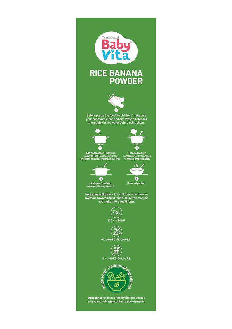 Arbanox Rice Banana Powder Mix | Nourishing Meal | 100% Natural Ingredients | No Added Preservatives | Wholesome Energy Booster | Easy-To-Digest| 300 Gms