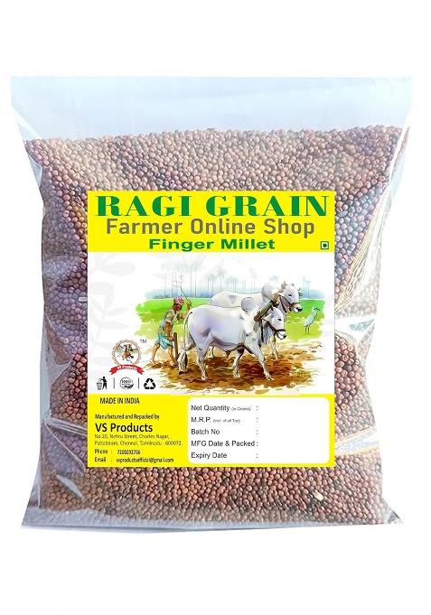 Vs Products Ragi Grain(Finger Millet), 5Kg