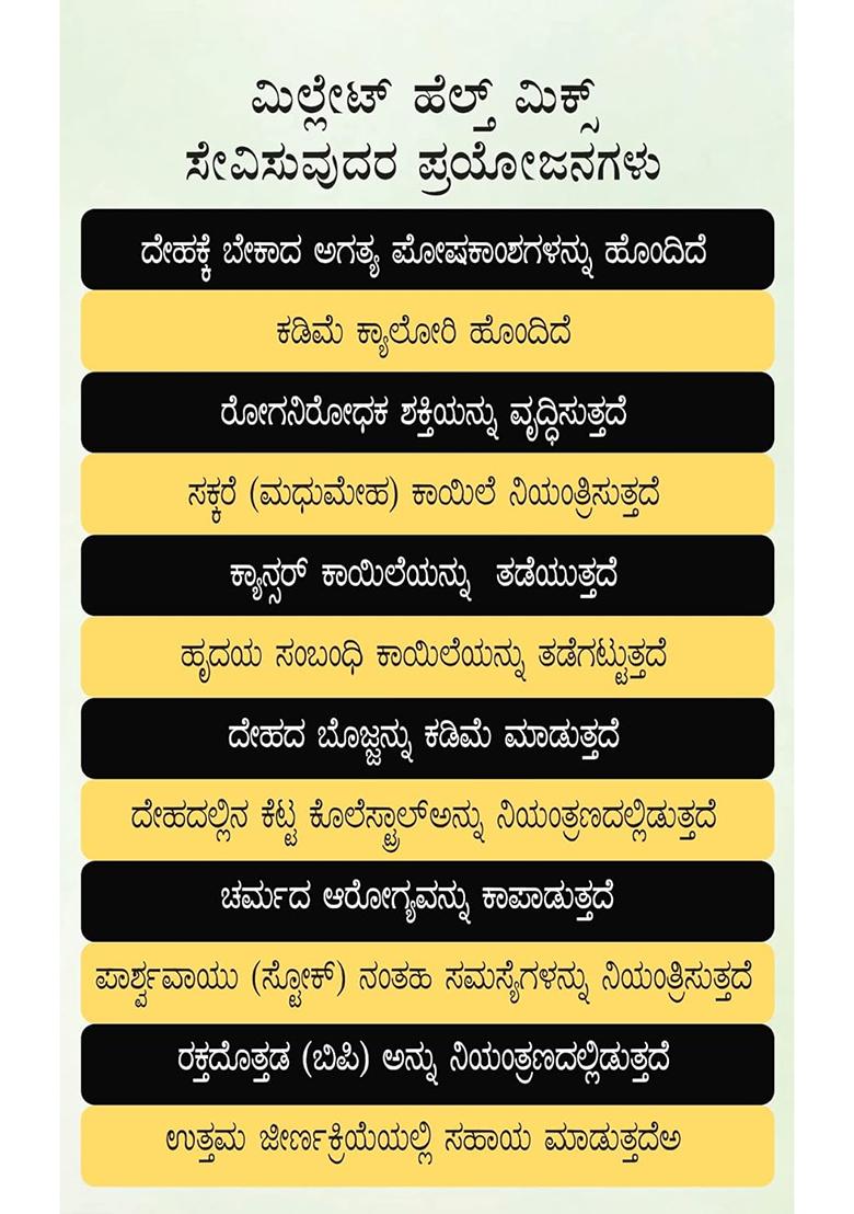 Care Of Hindustan Millet Health Mix, All Natural Millets, And Multi Grains, And Ayurvedic Herbs, Spices, Nuts. 100% Organic And Natural, High Proteins, High Vitamins, High Fibre. Pack Of 1Kg