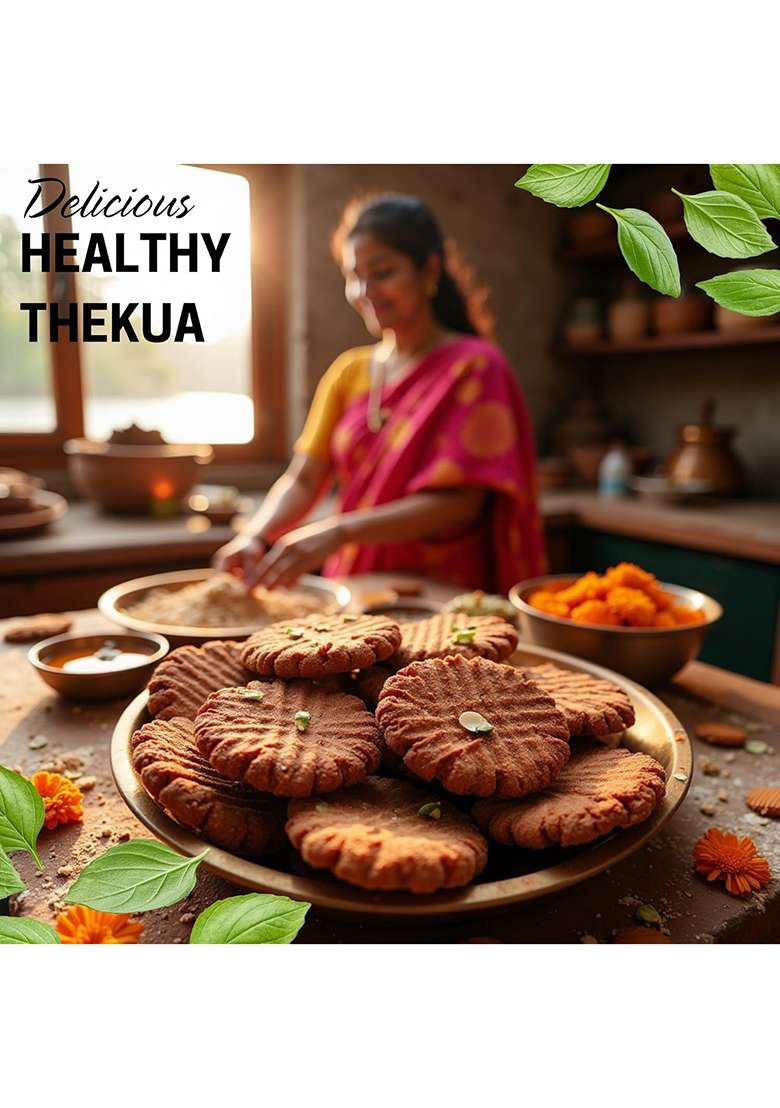 Savita Kitchen Thekuaa | Desi Ghee & Jaggery | Homemade Traditional Bihari Style Pure Authentic Thekua | Chhath Puja Thekua From Bihar | Bihari Sweet Cookies (800 G) (22 Pieces Approx) - Indya