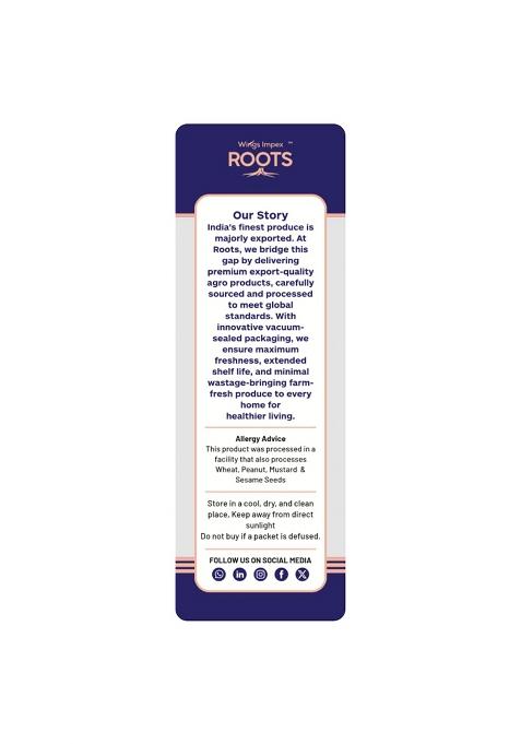 Roots Vatana Green Peas 500G | Premium Dried Green Peas | Protein & Fiber Rich Pulses | Hygienically Vacuum Packed | Unpolished | Natural & Preservative Free | Farm Fresh Quality