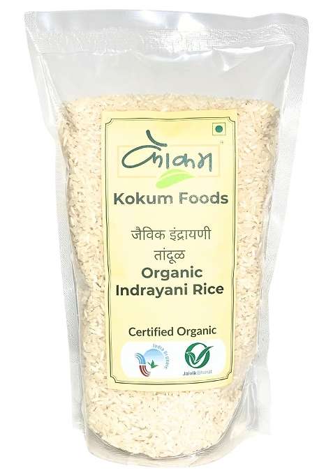 Kokum Organic Indrayani Rice | 1 Kg |Certified Organic | Aromatic & Naturally Grown