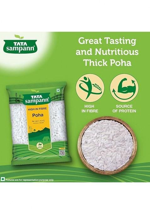 Tata Poha | Poha | Flattened Rice | White Poha 100% Organic | 1 Kg Each | Pack Of 2 | 2 Kg Combo
