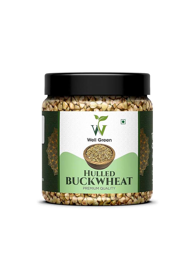 Well Green Hulled Buckwheat 1Kg Kuttu Giri | Gluten Free | High In Plant Protein And Fibre |Sprout To Use In Salads - Indya