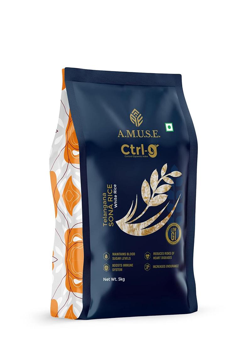 A.M.U.S.E. Ctrl G,Low Gi White Rice,Diet Rice,Diabetic Friendly Rice(5Kg)