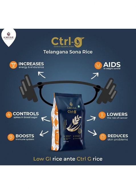 A.M.U.S.E. Ctrl G,Low Gi White Rice,Diet Rice,Diabetic Friendly Rice(5Kg)