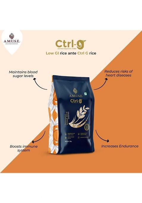 A.M.U.S.E. Ctrl G,Low Gi White Rice,Diet Rice,Diabetic Friendly Rice(5Kg)