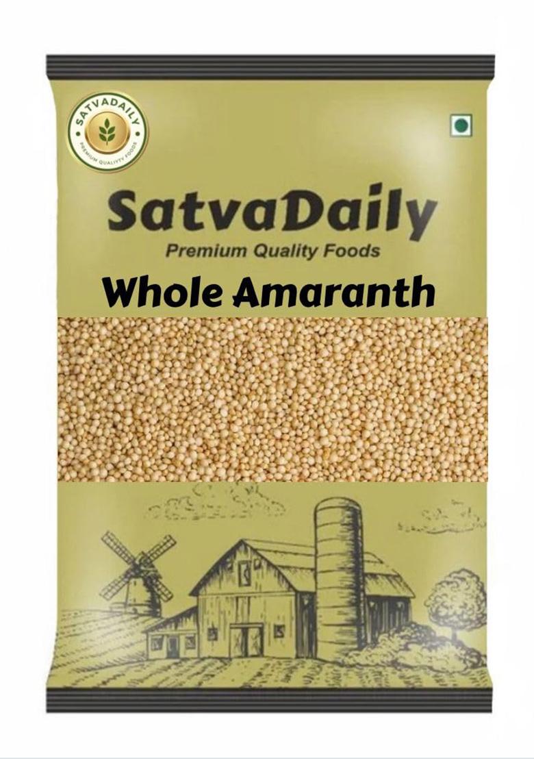 Satvadaily Whole Amaranth 900G | Rajgira Sabut For Fasting | Ramdana Seeds | Gluten Free & Vegan Rajgeera Seed | High In Fibre And Protein | Amarnath Seeds Cholai Dana | Rajgira Seed | Ancient Grain Superfood