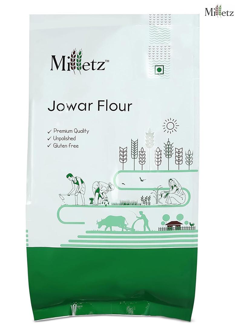 Organic Jowar Atta | Jowar Flour |Unpolished Jowar Atta | Sorghum Flour | Non Gmo | Millet Bhakri Atta