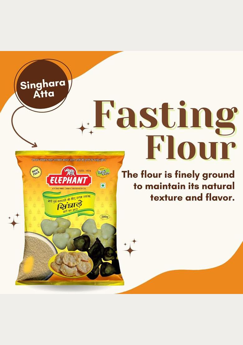 Elephant Singada Flour 500G |Chestnut Atta |Fasting/Vrat Atta |Gluten Free Flour |Falahari Singada Ka Atta|
