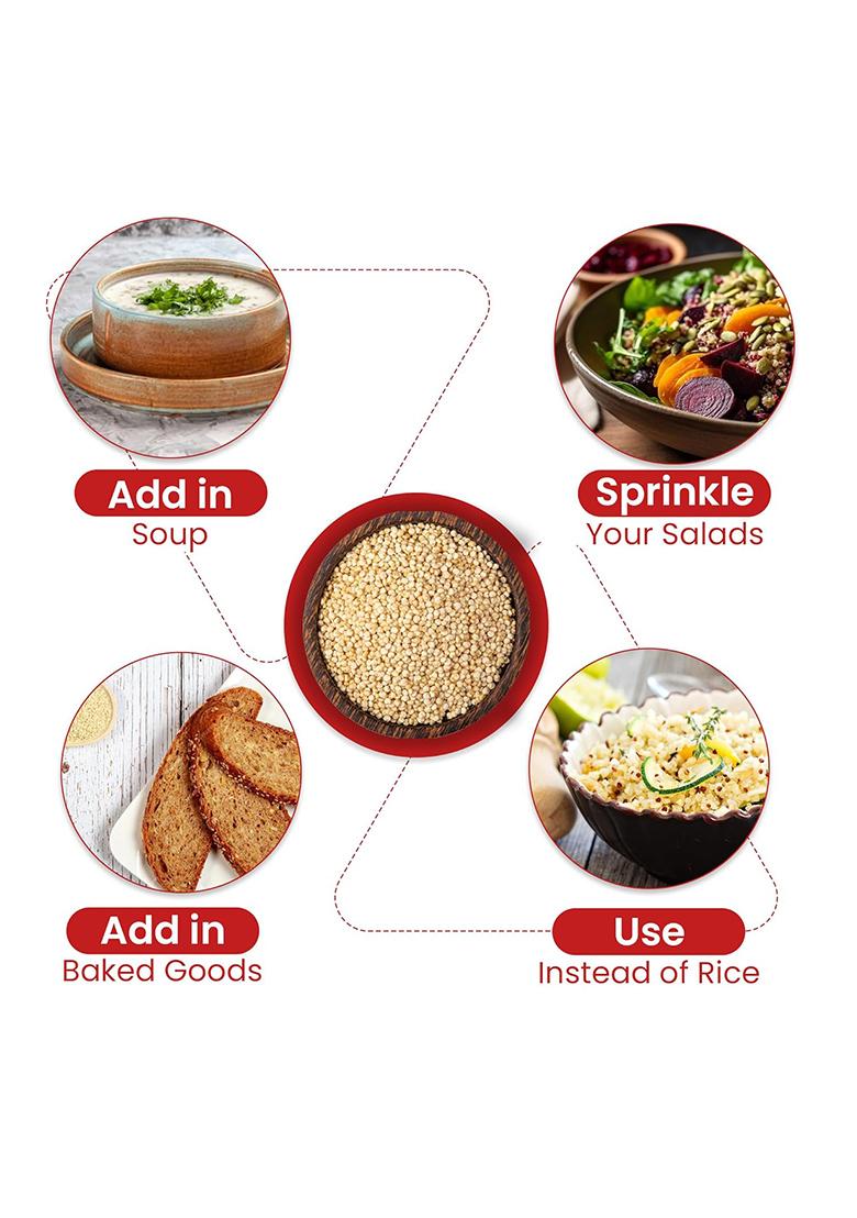 Nutraj Quinoa Seeds 800G (200G X 4) Pouch | Seeds For Eating | Seed Cycling