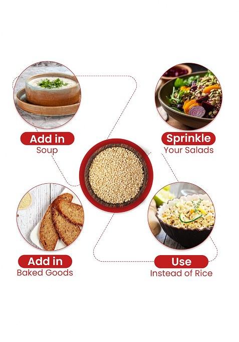 Nutraj Quinoa Seeds 800G (200G X 4) Pouch | Seeds For Eating | Seed Cycling