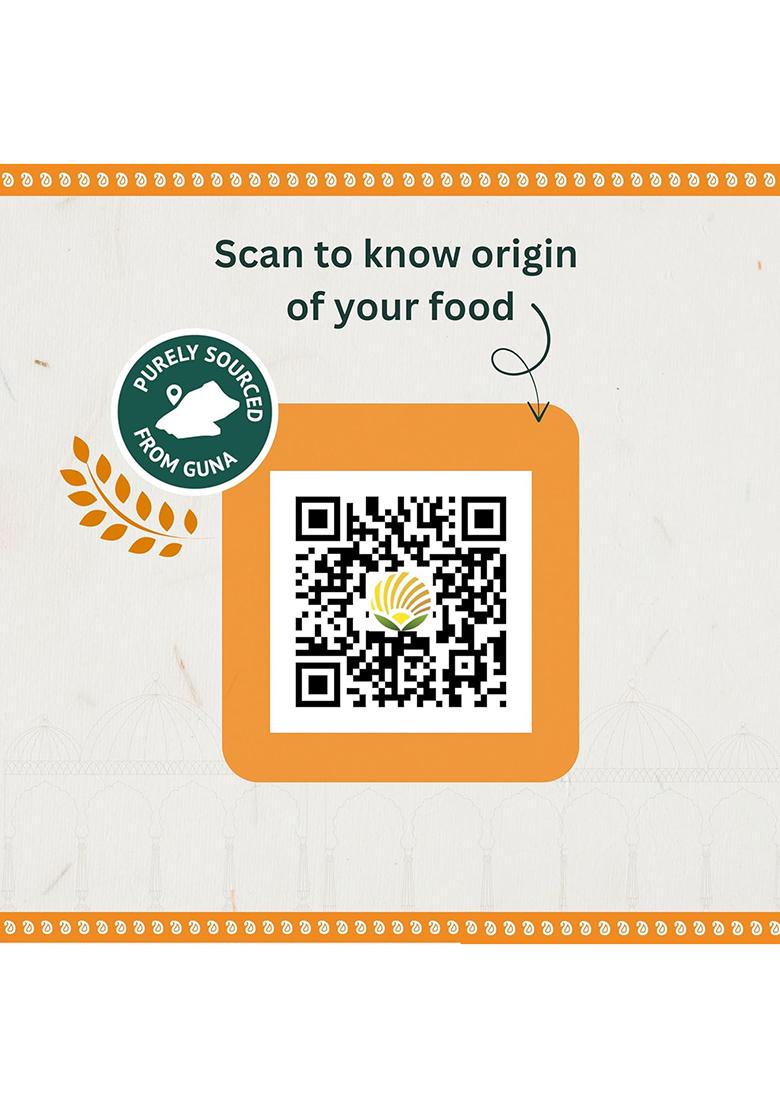 Bharatrohan Guna Toor Dal | Unpolished Pigeon Pea | Chemical Residue Free | Drone Monitored | 500G Pack