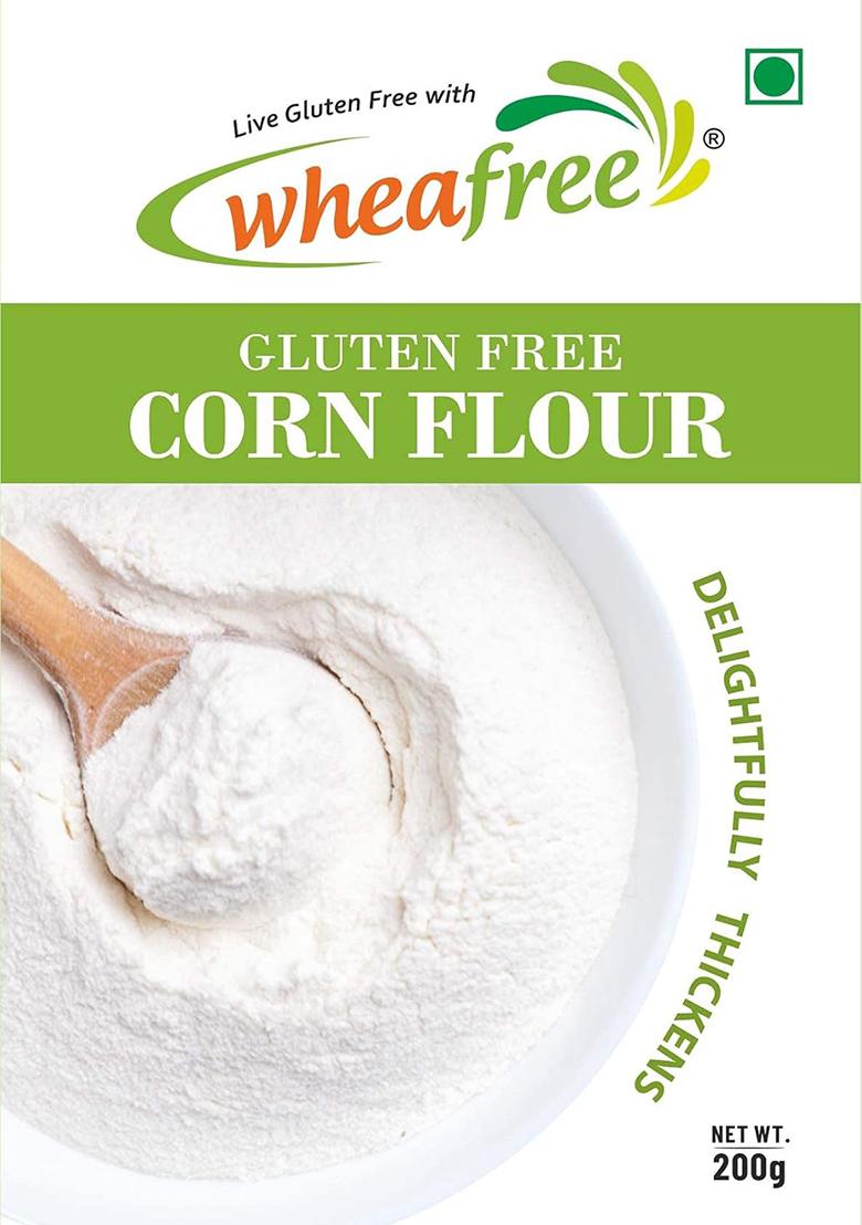 Wheafree Gluten Free Corn Flour Pack Of 3 X 200 Grams | Perfect Thickening Agent | Rich In Carbohydrates | 100% Natural And Vegetarian