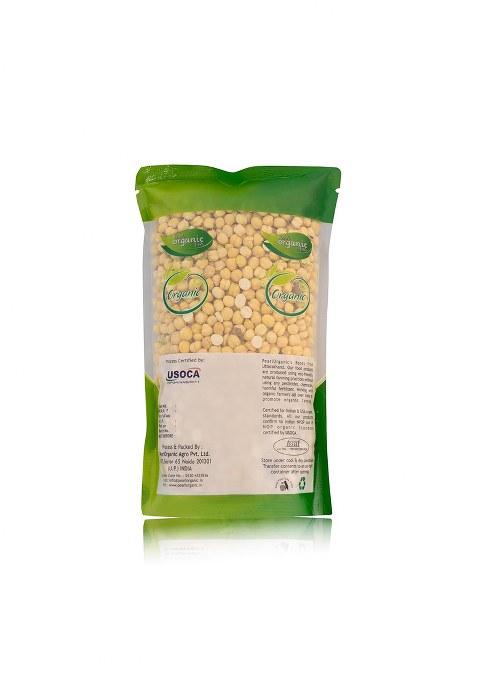 Pearl Organic Fresh Organic Bhuna Chana Without Skin | Roasted Desi Chickpeas | Whole Roasted Chana Ready To Eat | Healthy High Protein Snack | Organic Roasted | Crunchy Gluten-Free Snack (1.5 Kg)