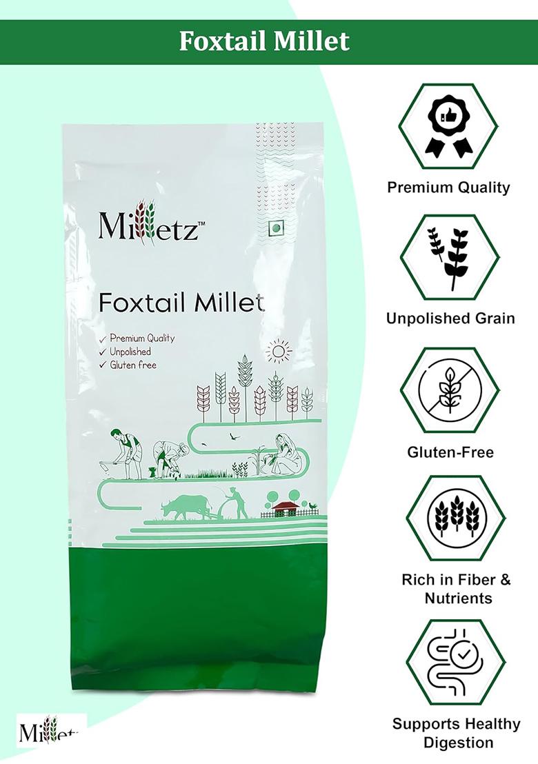 Organic Foxtail Millet Superfood Kangani Seeds, Kang, Navane, Kakum, Korralu, Korra, Low Gi Millet Millet For Fasting Unpolished Organic, Chemical-Free, Pesticide-Free