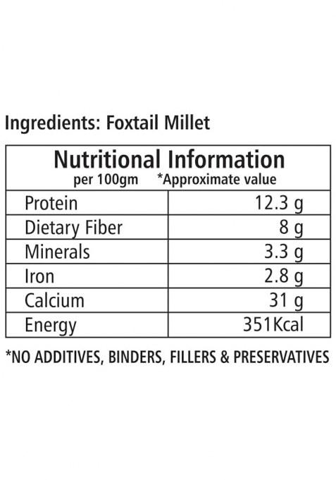 Organic Foxtail Millet Superfood Kangani Seeds, Kang, Navane, Kakum, Korralu, Korra, Low Gi Millet Millet For Fasting Unpolished Organic, Chemical-Free, Pesticide-Free