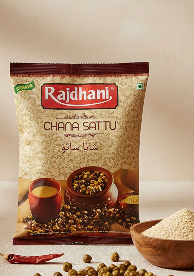 Rajdhani Chana Sattu, 500G - Indya